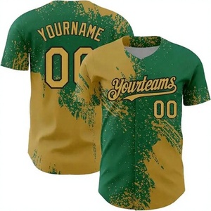 Camiseta de Béisbol Personalizada Transpirable, Diseño Sublimado con Salpicaduras Azules y Blancas, Unisex para Adultos, Manga Corta con Botones - Product Image 2