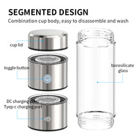 Bouteille d'eau hydrogénée en acier inoxydable 8000+ppb |   Support de montage |   Plus de 200 000 vendus aux États-Unis |   Technologie SPE/PEM certifiée CE |   OEM direct d'usine