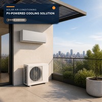 Panneaux solaires, climatiseur solaire pour la maison, module de batterie en option, alimentation électrique PV, directement de l'usine