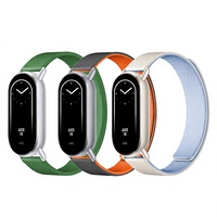 Bracelet de montre en silicone texturé litchi style sport, largeur 14 mm, boucle à anneau unique, compatible avec Band 10 et Mi Band 9/8