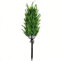 Herbe artificielle lavande à piquer pour extérieur, 62 cm, avec piquet de fixation au sol, pour arrangement floral et décoration extérieure