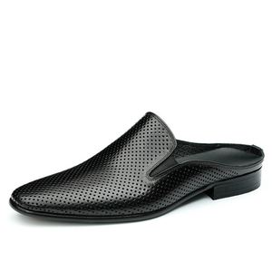 High Quality Men's Summer Casual Flat <b>Sandals</b> Fashion Breathable Genuine Leather <b>Sandals</b> Outdoor Walking <b>Sandals</b> - Product Image 3