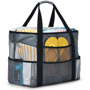 Bolso de hombro de verano personalizado, bolso de playa elegante con bolsillos, proveedor de lona de sublimación para el bolso de playa tas kanvas - Product Image 4