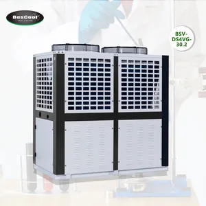 Condensador de ar frio da sala de frio da alta temperatura 30hp, conjunto condensador para o tipo v da unidade de condensamento com compressor