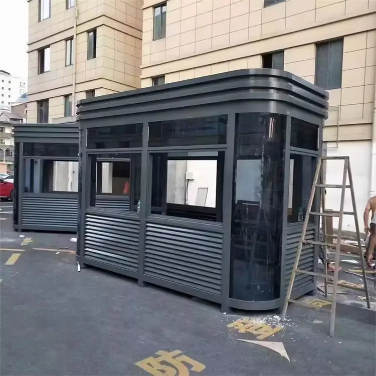 Wholesale Custom Prefab Tiny Home With Loft On Wheels Trailer Portable Small Sentry Box Glass Container House For Sale