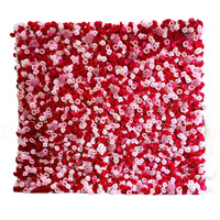 Décoration murale en fleurs artificielles de roses roses en soie, faites à la main, réalistes et modernes, pour mariages, Noël et la rentrée scolaire (vente en gros)