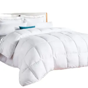 कपास चादर बिस्तर सेट होटल पैकेज के साथ मिलान पर्दे