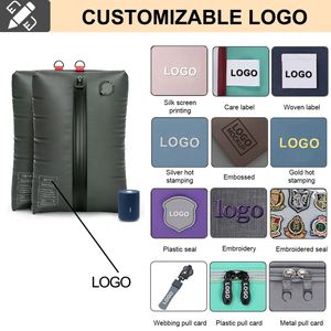 Sacs sous vide portables sans fil, pliables et étanches, pour valises de cabine et voyages – Rangement robuste pour gagner de la place - Product Image 3