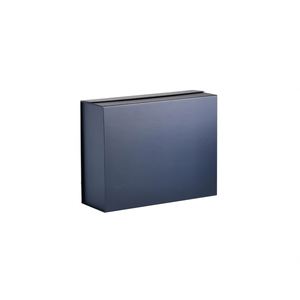 Caja de Regalo Plegable Rígida Azul Marino Intenso con Lazo y Cinta de Color Personalizado, Disponible en Stock - Product Image 4