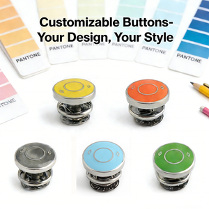 定制卡夹珐琅按扣，不锈钢装饰按扣，适用于钱包五金件 OEM - Product Image 3