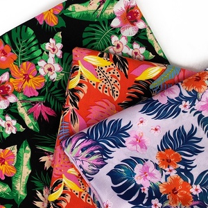 Tessuto Challis in Viscosa 100% Rayon Stampato Floreale, Tessuto in Rayon Filato Liscio dalla Thailandia - Product Image 4