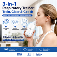 SSHTANG S2 Entraîneur de respiration profonde, entraîneur musculaire inspiratoire, appareil d'exercice pulmonaire, accessoires d'équipement de fitness ABS pour la maison et la salle de sport