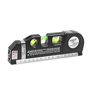 Niveau laser infrarouge Lanceforce 4 en 1 360° avec ruban à mesurer, règle droite, <span class=keywords><strong>horizon</strong></span>, mire verticale, gadget de nivellement - Product Image 2