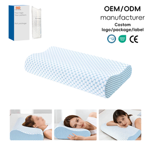 YUE RISE Preço Direto de Fábrica Almofada de Espuma de Memória de Alta Densidade em Forma de Onda para Quem Dorme de Lado e de Costas - Product Image 1