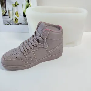 Disesuaikan grosir buatan tangan kapal udara sepatu 23 cm ukuran 3D sneaker cetakan lilin silikon cetakan sepatu