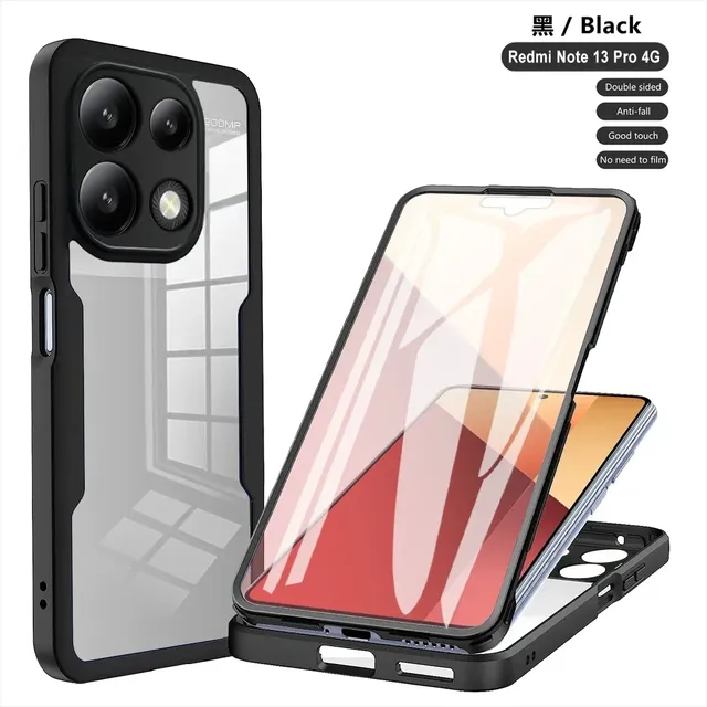 360 Full Shockproof Clear Case for Xiaomi 17T 14T Pro Full Protection Cover for Xiaomi Redmi 14C Note 17 Pro Plus 5G 4G 13C Case
