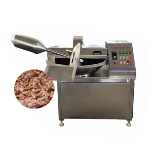 Factory Directly Sales Meat Bowl Cutter Machine Meat Chopping Mixing Machine for Sausages Processing Plant