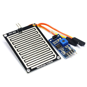Modulo Sensore a Goccia <span class=keywords><strong>per</strong></span> Rilevamento Livello Acqua e Umidità, Scheda <span class=keywords><strong>per</strong></span> Monitoraggio Meteo <span class=keywords><strong>Arduino</strong></span>, Modulo Pioggia - Product Image 1
