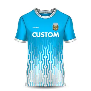 Herstellerverkauf individuell beste Qualität lange oder kurze Ärmel 2024 3 Sterne Heim Kinder Erwachsene Argentiniens Nationalmannschaft Jersey De Messi