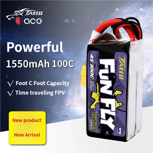 Batterie Lipo <span class=keywords><strong>TATTU</strong></span> <span class=keywords><strong>FUNFLY</strong></span> 1550mAh 100C <span class=keywords><strong>4S</strong></span> XT60 pour voiture de course RC et accessoires de drone, charge de batterie - Product Image 3