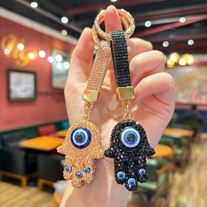 En gros, <span class=keywords><strong>Porte</strong></span>-<span class=keywords><strong>clés</strong></span> et Breloque de sac en strass de cristal, style Bohème, avec motifs Yeux protecteurs, Main de Hamsa et Amulette Nazar turque, Bijou - Product Image 5