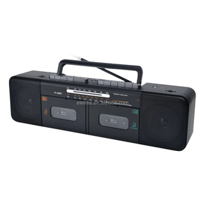 ELETREE Radio Retro de Doble Cubierta con Reproductor de Casetes, Sistema de Música Dual AM/FM/SW, Grabadora y Reproductor de Casetes Doble - Product Image 1