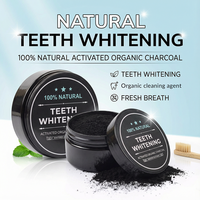Marque privée Poudre Dents De Charbon Actif 30g Saveur Menthe Poudre De Blanchiment Des Dents Pour Le Nettoyage Oral