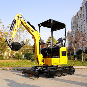 Miniexcavadora de Tipo Oruga Amarilla de Bajo Consumo para Construcción Rural - Product Image 1