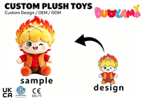 Peluche OEM de haute qualité en tissu doux pour enfants, idéale comme cadeau promotionnel d'entreprise