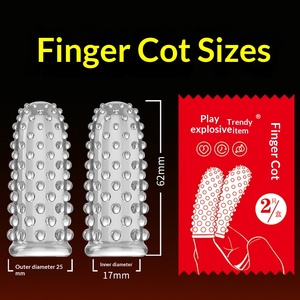 Fundas para Dedos Novedosas y Modernas para Juegos Sexuales y Preliminares en Pareja, Desechables, 2 Piezas/caja - Product Image 6
