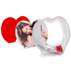 Brillo en forma <span class=keywords><strong>de</strong></span> corazón foto marcos líquido globo <span class=keywords><strong>de</strong></span> nieve foto marco para parejas <span class=keywords><strong>de</strong></span> amigos <span class=keywords><strong>de</strong></span> la familia (amor) - Product Image 5