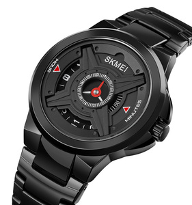 SKMEI — montre rétro de design pour hommes, en acier inoxydable, largeur 1699 - Product Image 4