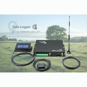 Monitoring system real-time uploading 4G data by GPS gsm temperature alarm data logger