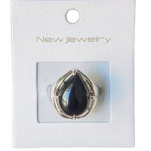 Bagues ajustables en pierres naturelles variées de haute qualité, plaquées argent, pour homme et femme, bague de guérison des chakras, bijoux de fête, cadeau - Product Image 5