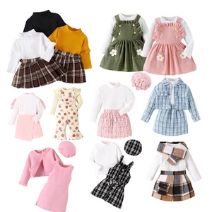 Ensemble Vêtements Bébé <span class=keywords><strong>Hiver</strong></span> Fille : Chemise Manches Longues et Pantalon, 2 Pièces Assorties - Product Image 1