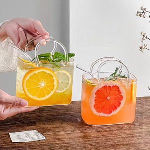 Decanter per Vino a Forma di Borsetta Trasparente da 26 oz con Manico, Regalo per Feste, Matrimoni, <span class=keywords><strong>Bar</strong></span>, per Succhi di Frutta e Tè - Product Image 5