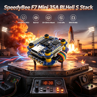 SpeedyBee F7 Mini 35A BLHeli S Stack F722 FC 8MB Blackbox Dual BEC 5V/9V 3-6S pour 2-5" FPV Quad Accessoires professionnels