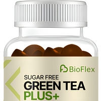 BioFlex Gummies au thé vert sans sucre, saveur thé aux agrumes, sans allergènes, antioxydant, complément alimentaire pour adultes, 60 unités
