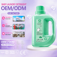 Détergent à lessive pour bébé 1L, formule douce à base de plantes, élimination profonde des taches, liquide à lessive doux, OEM ODM, étiquette privée