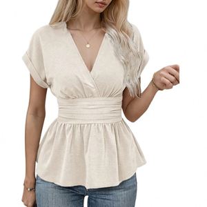 Débardeur tricoté à rayures contrastées pour femme, col rond, sans manches, doux pour la peau et respirant - Product Image 1