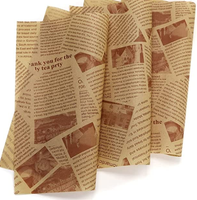 Papier sulfurisé carré classique 24 g/m² anti-graisse, jetable, résistant aux hautes températures, pour cuisine et hamburgers