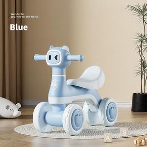 2025 nuovo Baby Balance Bike 1-3 anni Scooter a quattro <span class=keywords><strong>ruote</strong></span> senza <span class=keywords><strong>bici</strong></span> a pedali - Product Image 4
