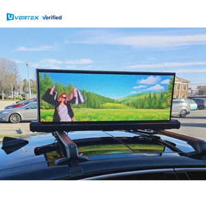 HD p2.5 xe Top màn hình quảng cáo taxi LED hiển thị double side taxi TOP LED hiển thị cho AD với GPS Wifi - Product Image 1