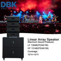 Équipement audio : Système de sonorisation LA avec double subwoofer Line Array de 18 pouces + double haut-parleur Line Array de 10 pouces, passif ou actif