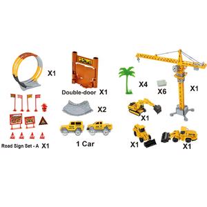 Jouets <span class=keywords><strong>de</strong></span> construction DIY, <span class=keywords><strong>piste</strong></span> <span class=keywords><strong>de</strong></span> <span class=keywords><strong>course</strong></span> rotative à 360 degrés, <span class=keywords><strong>piste</strong></span> <span class=keywords><strong>de</strong></span> <span class=keywords><strong>course</strong></span> d'ingénierie, <span class=keywords><strong>piste</strong></span> flexible, ensemble <span class=keywords><strong>de</strong></span> jeu avec voiture d'ingénieur, 157 pièces - Product Image 3