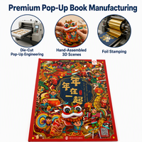 Libro Infantil Interactivo Personalizado con Historias para Niños Pequeños, 3D, Pop-Up, Tapa Dura, Esquinas Redondeadas, Seguro, Educativo, Impresión de Libros para Niños