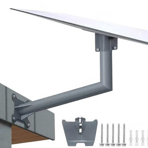 Kit de montaje en pared Dishy con pata de cabra gris Adaptador de poste largo Compatible con piezas de computadora Starlink Standard Dish V3 - Product Image 2