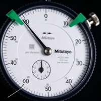 Original Mitutoyo 2046SB Messuhr 0-10mm 0,01mm Skala Analog-Plunger-Messgerät Flacher Rücken 57mm Messuhr mit Vergrößerung auf Lager