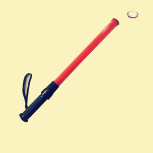공장 가격 54cm 교통 배턴 도로 안전 제어 Led 손전등 지팡이 최고 토치 자석 붉은 색 - Product Image 2