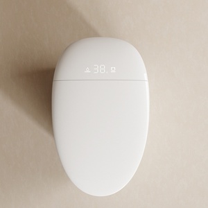 Самоочищающийся керамический унитаз в форме яйца - Product Image 1